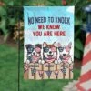 No Need To Knock - 4th Of July Decoration - Personalized Dog Flag