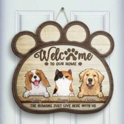 Welcome To Our Home - Personalized Shaped Door Sign