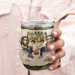 Camping Partners For Life - Gift For Camping Couples, Husband Wife, Personalized Wine Tumbler -Pawfect House Store 6. Thumbnail 3 8b5212ff ed71 4698 8d45 9a49b3d69789