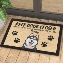 Don't Let The Pets Out - Funny Personalized Decorative Mat, Doormat (Cat & Dog) -Pawfect House Store 6. Thumbnail 4 225a8568 9606 4e50 992d 3dcb22285470