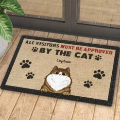 All Visitors Must Be Approved By The Cool Cats - Funny Personalized Decorative Mat -Pawfect House Store 6. Thumbnail 4 6e629be5 d872 4fad 8012 fa5b8d0e4317