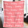 Lovely Lettering - Personalized Custom Name Blanket - Gift For Baby Kids, Youth Teenager Adult, Newborn Baby Receiving Gift