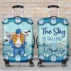 The Sky Is Calling & I Must Go - Personalized Luggage Cover