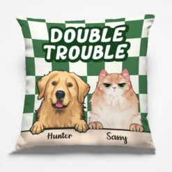 Trouble Maker - Dog & Cat Personalized Custom Pillow - Gift For Pet Owners, Pet Lovers
