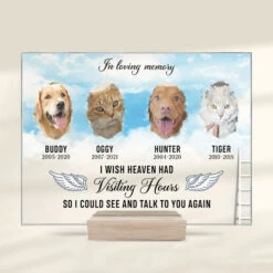 I Wish I Could See And Talk To You Again - Upload Image - Personalized Acrylic Plaque
