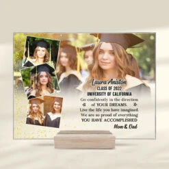 We Are So Proud Of Everything You Have Accomplished - Upload Image - Personalized Acrylic Plaque