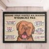 Quand Vous Visitez Ma/Notre Maison N'oubliez Pas - Personalized Decorative Mat French