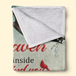 A Hug From Heaven Found Deep Inside To Always Remind You I'm Here By Your Side - Memorial Personalized Custom Blanket - Sympathy Gift, Christmas Gift For Family Members -Pawfect House Store 6. thumb 2 f198fc81 a123 4ddd 8187 4e10bc004d5f