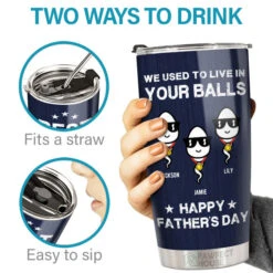 I Have A Hero I Call Him Dad - Family Personalized Custom Tumbler - Father's Day, Birthday Gift For Dad -Pawfect House Store 6. thumb 3 32def279 dd9f 4528 833a 86aa38ef8e5b