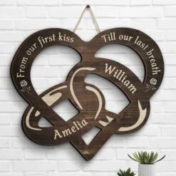 From The First Kiss Till The Last Breath - Gift For Couples, Husband Wife, Personalized Shaped Wood Sign -Pawfect House Store 6. thumbnail 2 bc869764 a839 48bb b2d0 109e0660965e