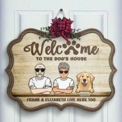 Welcome To The Dog's House - Gift For Dog Lovers - Personalized Shaped Door Sign -Pawfect House Store 6. thumbnail 3 2461557a 6ef7 4e20 b620 94df0707ec13