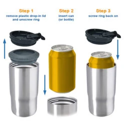 Making Memories One Campsite - Personalized Can Cooler - Gift For Couples, Gift For Camping Lovers -Pawfect House Store 6. thumbnail 4 fcef9873 5e45 4381 b403 83cdcc3cdb1a