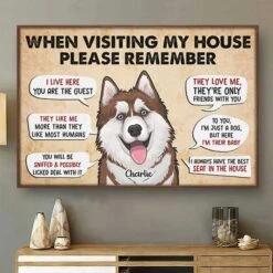 When Visiting Our Home Please Remember - Personalized Horizontal Poster