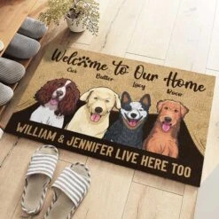 Welcome To Our House, Paw Parents Live Here Too - Personalized Decorative Mat -Pawfect House Store 6. thumbnail3 cda9c41d f7c3 4b0a 90fa 00391fdfb1d0