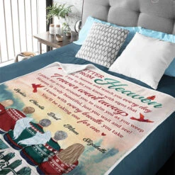 Heaven Is Truly Beautiful - Memorial Personalized Custom Blanket - Sympathy Gift, Christmas Gift For Family Members -Pawfect House Store 6.THUMB 4 bf9884a7 8f05 45e9 9bdc d47779314696