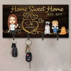 You've Got A Friend In Me - Personalized Custom Key Hanger, Key Holder - Gift For Family, Gift For Pet Lovers