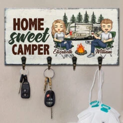 Camping Couple Making Memories One Campsite At A Time - Personalized Key Hanger, Key Holder - Gift For Camping Couples, Husband Wife -Pawfect House Store 6.THUMB3 01fa2aa7 9cc4 47e9 96d5 8ae27f9ebee7
