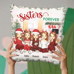 We're Sisters Forever - Bestie Personalized Custom Pillow (Insert Included) - Christmas Gift For Best Friends, BFF, Sisters -Pawfect House Store 6.THUMB3 f10aee9b f88f 464c 9538 31e53aaffcf6