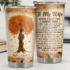 I Would Give You The Ability To See Yourself Through My Eyes - Personalized Tumbler - To My Wife, Gift For Wife, Anniversary, Engagement, Wedding, Marriage Gift