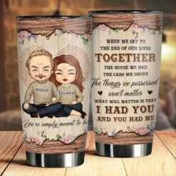 The Cars We Drove Won't Matter - Personalized Tumbler - Gift For Couples, Husband Wife