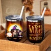This Wicked Witch Loves Her Little Meowsters - Personalized Witch Wine Tumbler - Gift For Witches, Gift For Yourself, Gift For Pet Lovers, Halloween Gift