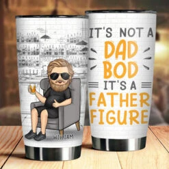 It's An Adorable Father Figure - Gift For Dad, Grandpa - Personalized Tumbler
