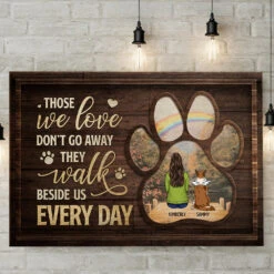 Sometimes A Very Special Dog Enters Our Lives - Personalized Horizontal Canvas - Gift For Pet Lovers