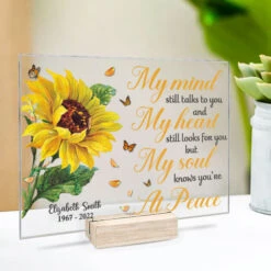 My Heart Still Looks For You - Personalized Acrylic Plaque - Memorial Gift, Sympathy Gift
