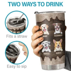 Best Dog Dad Ever - Personalized Tumbler - Gift For Dog Lovers, Dog Owners, Dog Gift, Gift For Pet Lovers -Pawfect House Store 6.THUMBNAIL 3 18008645 0d0e 42fa aa0b 2161349d84d7