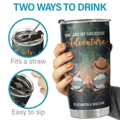 As Soon As I Saw You I Knew An Adventure Was Going To Happen - Personalized Tumbler - Gift For Couple, Husband Wife, Anniversary, Engagement, Wedding, Marriage Gift -Pawfect House Store 6.THUMBNAIL 3 213db89f f41f 4da7 a775 370838467fc6