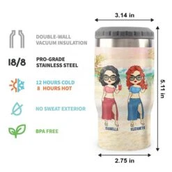 Enjoying A Beach Day Together - Personalized Can Cooler - Gift For Bestie -Pawfect House Store 6.THUMBNAIL 3 542e924b eda6 4760 acee 42018404dbf9