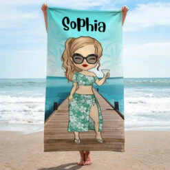 Summer Chibi Beach Holiday - Personalized Beach Towel - Gift For Bestie -Pawfect House Store 6.THUMBNAIL 3 9ed8d366 3c99 4b75 83de 286e92aca59c