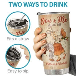 When I Tell You I Love You, I Don't Say It Out Of Habit - Personalized Tumbler - To My Wife, Gift For Wife, Anniversary, Engagement, Wedding, Marriage Gift -Pawfect House Store 6.THUMBNAIL 3 f250c20f 6199 4826 af20 c254bccd75b6