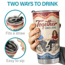 Together Since, Making Memories With You Is My Favorite Thing To Do - Personalized Tumbler - Gift For Couple, Husband Wife, Anniversary, Engagement, Wedding, Marriage Gift -Pawfect House Store 6.THUMBNAIL03 280aeb85 336f 4261 9af6 09918f28c941