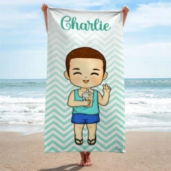 Salt In The Air Sand In Our Hair - Personalized Custom Beach Towel - Gift For Family, Gift For Kids, Christmas Gift -Pawfect House Store 6.THUMBNAIL03 58093ce0 ae7f 4ca3 a0f5 5aa06b04778d