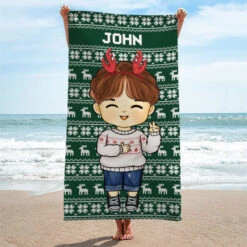 Christmas Is Coming To Town - Personalized Custom Beach Towel - Gift For Family, Gift For Kids, Christmas Gift -Pawfect House Store 6.THUMBNAIL03 7d783902 b688 4f5d 8c99 a46a07bed841