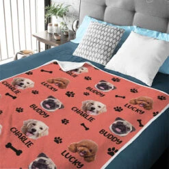 Love Has Four Paws - Personalized Custom Blanket - Upload Image, Gift For Pet Lovers, Christmas Gift -Pawfect House Store 6.THUMBNAIL03 9e256247 c14c 45a8 9648 a6eee6735165