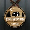 Time To Go Camping - Personalized Camping Door Sign