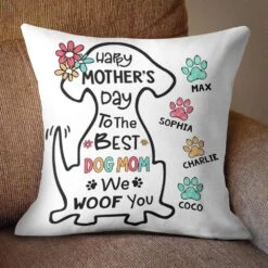 The World's Best Dog Mom - Personalized Pillow (Insert Included)