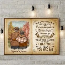 Staying Together Is The Only Precious Thing - Personalized Horizontal Canvas - Gift For Couples, Husband Wife