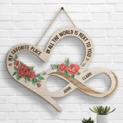 I Wanna Stay Next To You - Personalized Shaped Wood Sign - Gift For Couples, Husband Wife