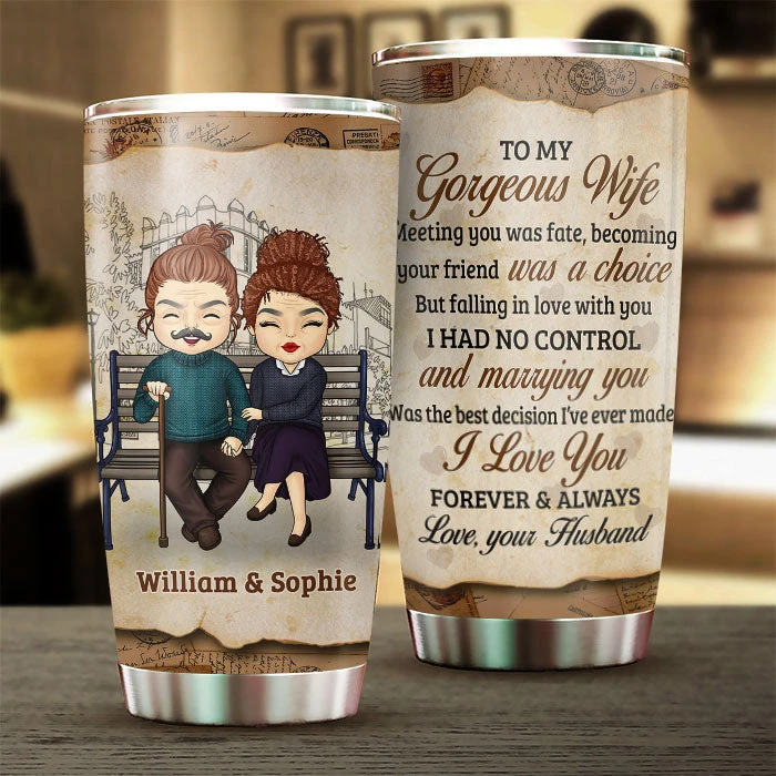 Meeting You Was Fate - Gift For Couples, Personalized Tumbler 1 Meeting You Was Fate - Gift For Couples, Personalized Tumbler