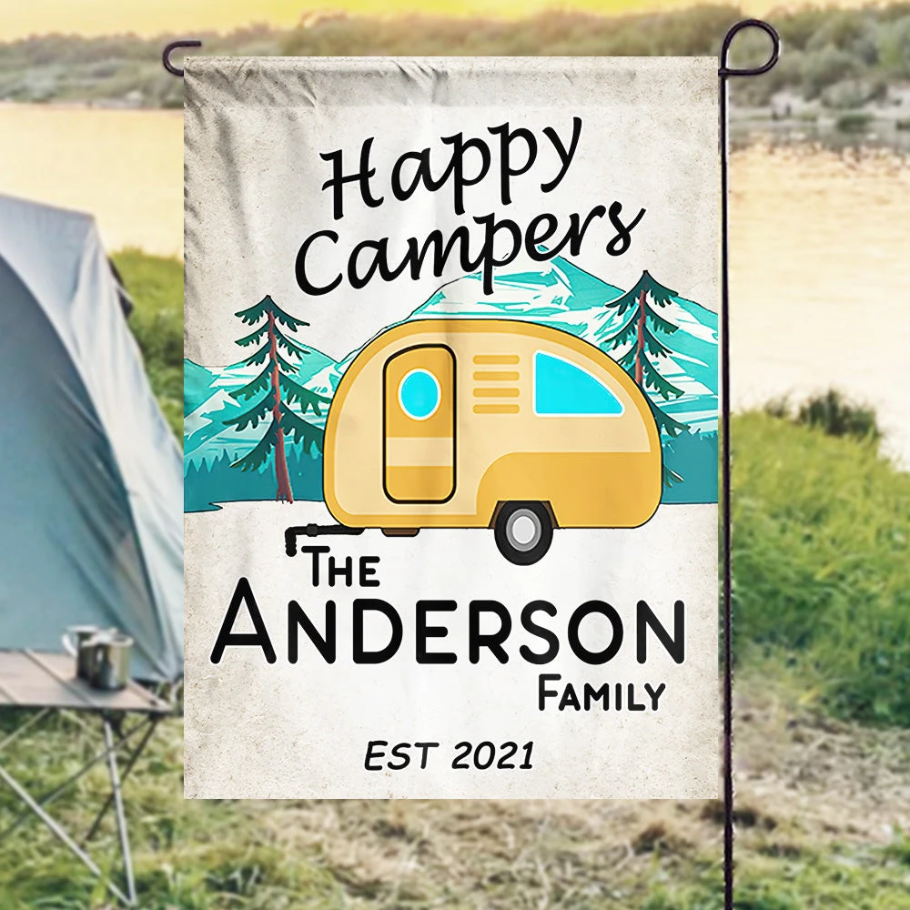 Happy Campers - Personalized Flag 5 Happy Campers - Personalized Flag - Image 5