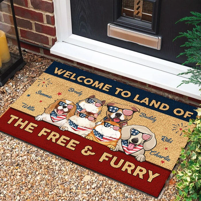 Land Of The Free & Furry - 4th Of July Funny Personalized Pet Decorative Mat (Cat & Dog) 4 Land Of The Free & Furry - 4th Of July Funny Personalized Pet Decorative Mat (Cat & Dog) - Image 4