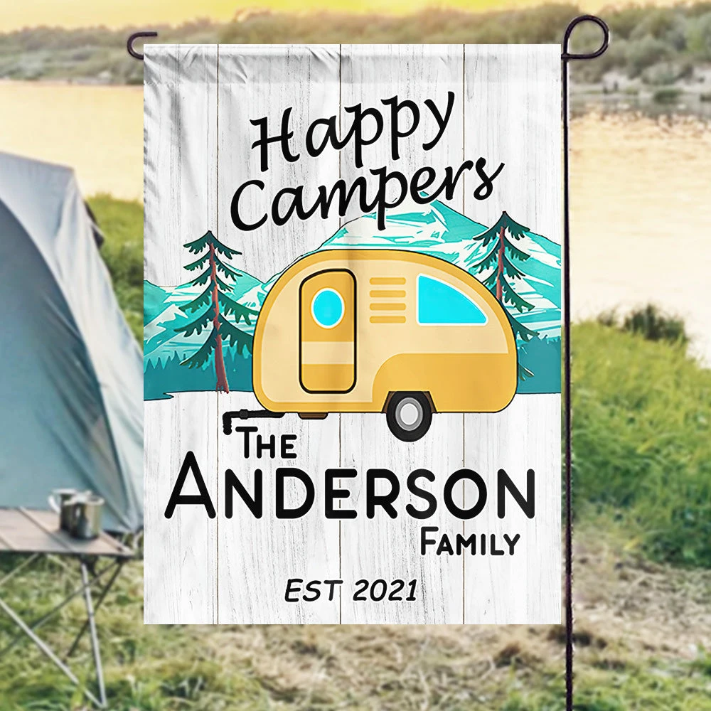 Happy Campers - Personalized Flag 6 Happy Campers - Personalized Flag - Image 6