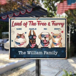 Land Of The Free And Furry - 4th Of July Funny Personalized Pet Metal Sign (Cat & Dog) 5 Land Of The Free And Furry - 4th Of July Funny Personalized Pet Metal Sign (Cat & Dog) -Pawfect House Store 6.THUMNAIL3 26a1ae29 46f0 4b27 a691 c51fa814d180