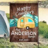 Happy Campers - Personalized Flag