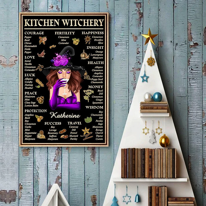 Kitchen Witchery - Love And Happiness - Personalized Vertical Poster, Halloween Ideas. 3 Kitchen Witchery - Love And Happiness - Personalized Vertical Poster, Halloween Ideas. - Image 3