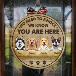 No Need To Knock - Funny Personalized Dog Door Sign -Pawfect House Store 6.THumbnail6 90d963de d152 4875 b511 0bcb5d32a055