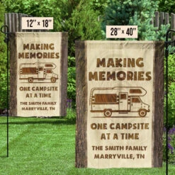 Making Memories Campsite At A Time - Personalized Flag - Gift For Camping Lovers -Pawfect House Store 6.Thumb2 68afd894 5dc1 4540 89c8 7d2934ed203d